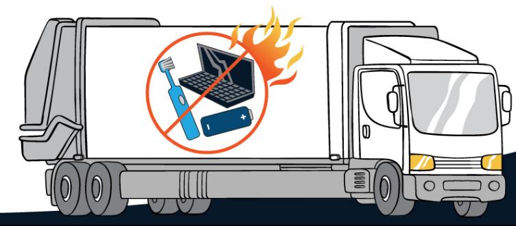 Batteries Combust When Trucks Crush – Keep Batteries Out of Carts!