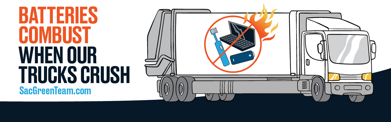 Batteries Combust When Trucks Crush – Keep Batteries Out of Carts! Get details…
