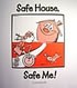 Safe home Safe me coloring book image