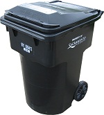 Garbage, Recycle, Green Waste collection cart